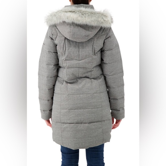 COLUMBIA WOMEN'S MONTFERLAND MID JACKET CITY GREY TEXTURE Parka coat - Picture 2 of 7